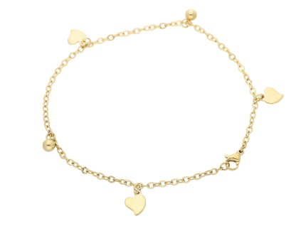 7995 1 retizek na kotnik zlaty z chirurgicke oceli