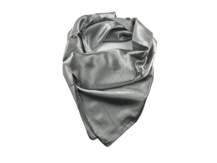 7272 satenovy jednobarevny satek 85 x 85 cm seda