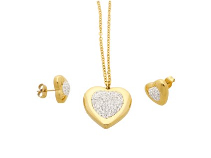 6446 souprava srdce gold