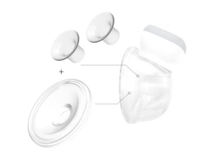 nahradni dil kryt 28mm a redukce 24 a 21mm na odsavacku materskeho mleka shelly
