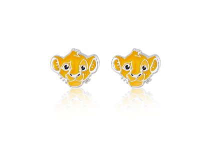 13039 disney detske nausnice mini lion king stribrne es00115sl cs