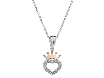10834 disney detsky nahrdelnik srdce s korunkou stribrny cs00003tzwl p cs