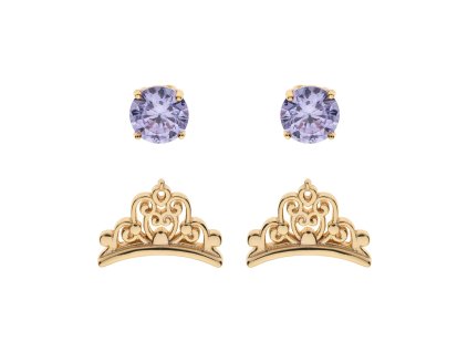 10861 disney set detskych nausnic korunky stribrny pozlaceny ss00002yzal cs