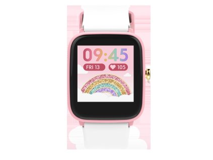 7693 5 ice watch detske chytre hodinky ruzova bila