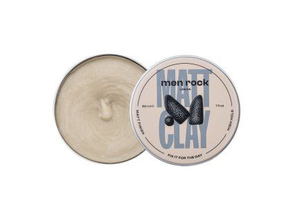 Men Rock Pomáda na vlasy s vysokou fixací, mat, 30ml