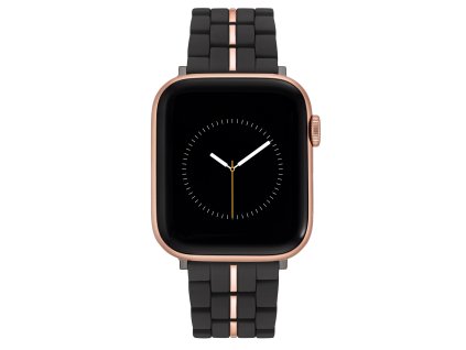 8028 3 nine west reminek cerny s ruzovozlatym prouzkem uprostred pro apple watch 38 41mm