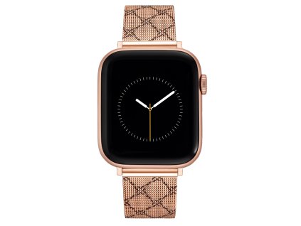 8034 3 nine west reminek mesh ruzovozlaty se vzorem pro apple watch 38 41mm