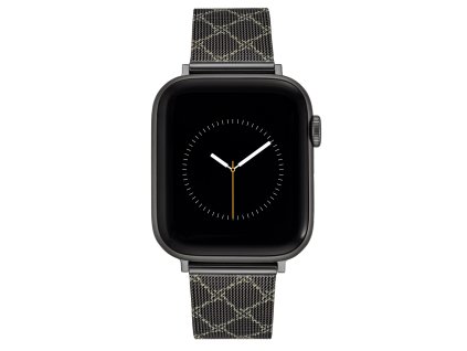 8043 3 nine west reminek mesh tmave sedy se vzorem pro apple watch 42 45mm