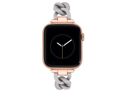 8007 3 nine west reminek plastovy sedy pro apple watch 42 45mm