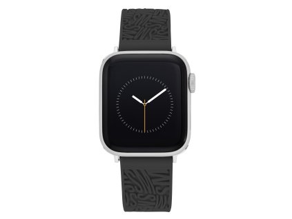 12086 steve madden reminek silikonovy cerny pro apple watch 38 40 41 ws 1003bksv384041