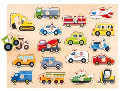 lelin edukacni vkladacka puzzle dopravni prostredky