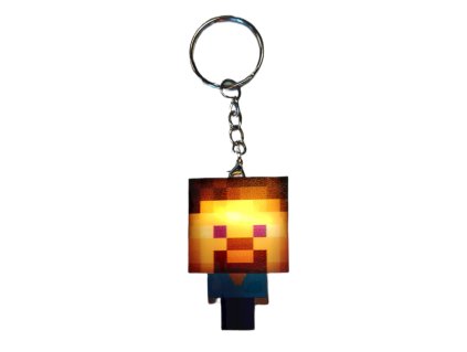 PKBA2292A detska svitici klicenka minecraft steve s poutkem a karabinou