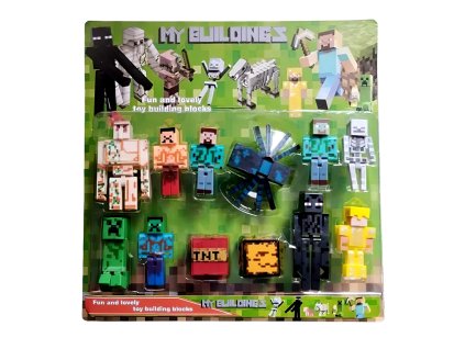 FIBH2310A kolekce figurek minecraft play set 12ks