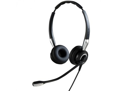 Náhlavní sluchátka s mikrofonem Jabra Biz 2400 II Duo Černá třídy Zánovní