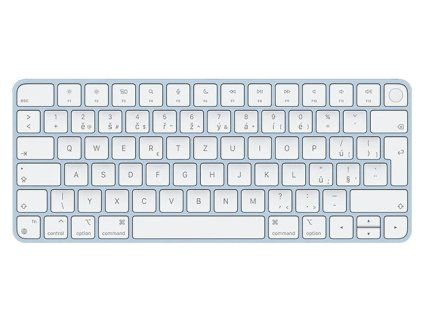 Apple Magic Keyboard s touch ID - A2449 (SWE) Modrá třídy Téměř výborný