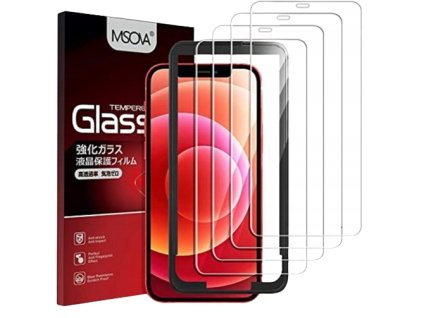 Základní tvrzené sklo s aplikačním rámečkem pro iPhone X/XS/11 PRO - Balení 3ks