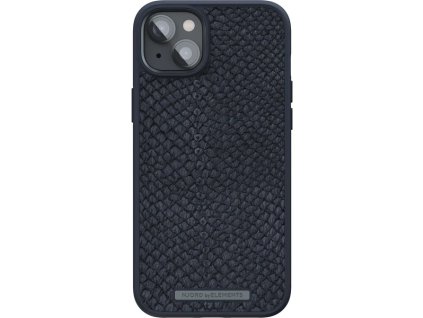 NJORD Salmon Leather MagSafe kryt pro iPhone 14 Plus - Černá