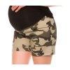 Be MaaMaa Těhotenské teplákový kraťasy Camo - maskáčové (Velikost oblečení S (36))