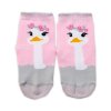 Baby Nellys Bavlněné ponožky Pštros - světle růžové (Velikost 104-116 (4-6r))