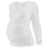 JOŽÁNEK Těh. tričko dl. rukáv s výstřihem do V - smetanové (Velikost oblečení L/XL)