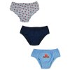 Chlapecké bavlněné slipy, Basketball- 3ks v balení, šedé/granát/modrá (Velikost 110-116 (4-6r))