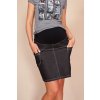 Be MaaMaa Těhotenské sukně JEANS s kapsami - černá, vel. XS (Velikost oblečení XS (32-34))