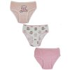 Dívčí bavlněné kalhotky, Cat - 3ks v balení, růžovo/bílé (Velikost 134-140 (8-10r))