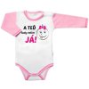 Baby Nellys Body dlouhý rukáv s vtipným textem, A TEĎ tady velím JÁ! Holka (Velikost 74 (6-9m))