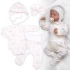 Sada oblečení pro miminko, 4D, bavlna, Husičky, smetanové (Velikost 62 (2-3m))