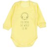 Body dlouhý rukáv Sluníčko, bavlna MBaby, žlutá (Velikost 68 (3-6m))