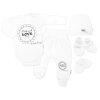 Soupravička do porodnice 5D Made with love, Baby Nellys - bílá (Velikost 50 (0-1m))