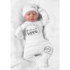 Soupravička do porodnice 5D Made with love, Baby Nellys - bílá (Velikost 50 (0-1m))