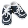 Kojenecké capáčky/botičky s obšitím, Baby Nellys, jeans (Velikost 56/62 (0-3m))