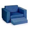 kreativni detska pohovka z mekkych polstaru skladaci modularni set 8 dilu tm modra