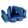 kreativni detska pohovka z mekkych polstaru skladaci modularni set 8 dilu tm modra