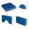 kreativni detska pohovka z mekkych polstaru skladaci modularni set 8 dilu tm modra