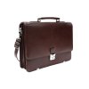 hneda kozena aktovka se dvema velkymi vnitrnimi prihradkami 112 6003a 40