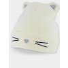 detska zimni cepice kocicka ecru vel 46 50 cm