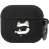 Karl Lagerfeld 3D Logo NFT Choupette Head kryt pro AirPods 3 Černá