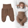 Pletené kojenecké polodupačky Hand Made, Baby Nellys, hnědé (Velikost 56 (1-2m))