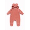 Kojenecký manchesterový overalek Teddy - pudrově růžová (Velikost 56 (1-2m))