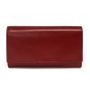 tmave cervena damska kozena klopnova penezenka 511 2121 31