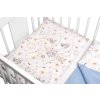 3-dílná sada Mantinel s povlečením Baby Nellys Cirkus, modrá/bílá (Velikost povlečení 120x90)