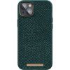 NJORD Salmon Leather MagSafe kryt pro iPhone 14 Plus - Zelená