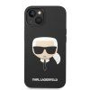 Karl Lagerfeld Liquid Silicone MagSafe kryt pro iPhone 14 Plus - Černá