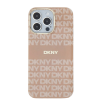 DKNY PC/TPU Repeat Pattern Tonal Stripe Magsafe kryt pro iPhone 13 Pro - Růžová