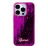 Guess Sequin Script Logo kryt pro iPhone 15 Pro Max Magenta