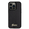 Guess Sequin Script Logo kryt pro iPhone 14 Pro Černá