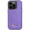 Guess Sequin Script Logo kryt pro iPhone 14 Pro Fialová