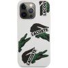 Lacoste Liquid Silicone Allover Pattern Kryt pro iPhone 13 Pro Max Bílá